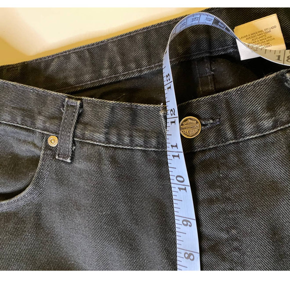 Harley Davidson Made in USA Black Relaxed Fit Jeans Men's Size 34x30 - Picture 8 of 10